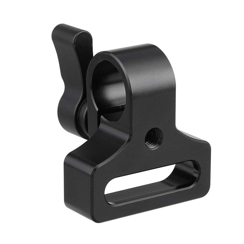 CAMVATE 15mm Single Rod Clamp Extension Adapter Install on Two 1/4-20 Thread Hole for DSLR DIY Accessory(Black Knob) - 2238 - Image 5